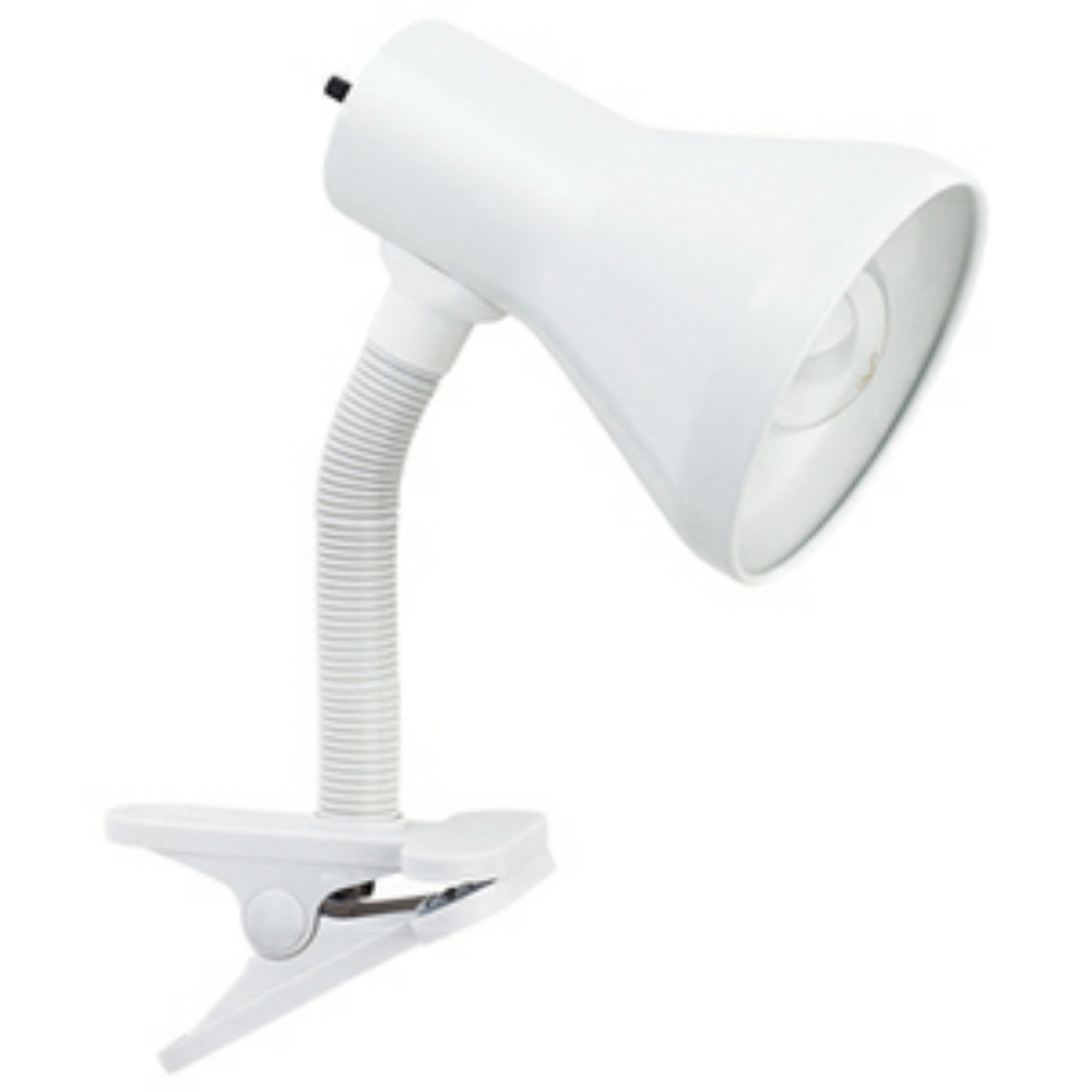 🥳🥳5/25$🥳🥳Globe Electric 12718 LED Goose Neck Clip Lamp, White, 10.25-In.